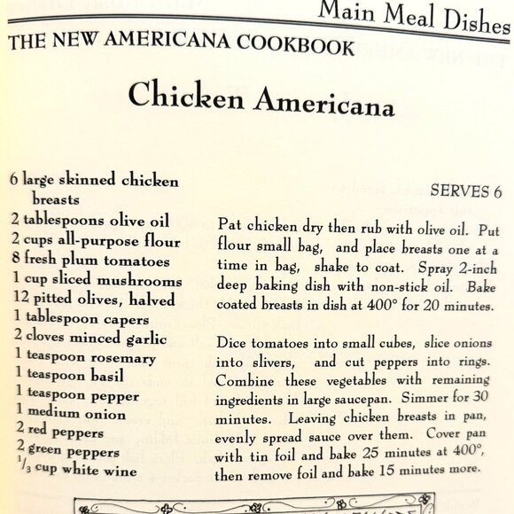 THE NEW AMERICANA COOKBOOK Sherri Eldridge ~A Heart-Healthy Recipe Excursion SC - Picture 8 of 9